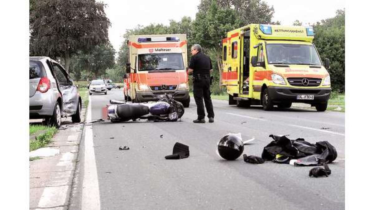 Wardenburg Motorradfahrer lebensgefährlich verletzt