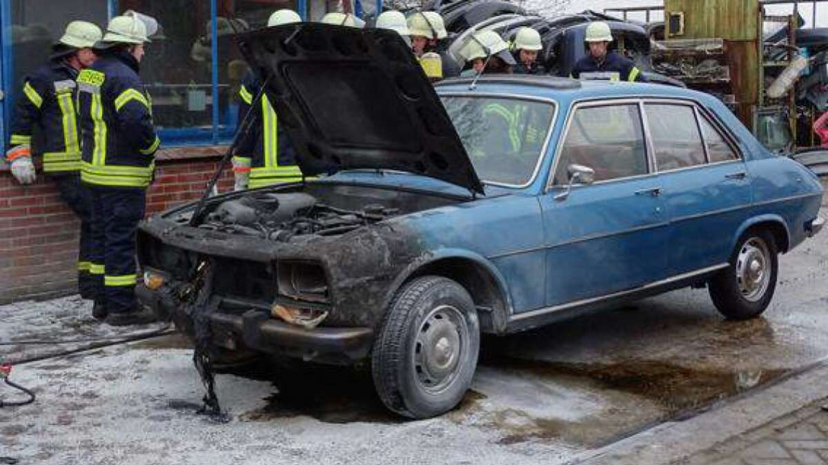 Oldtimer fängt Feuer