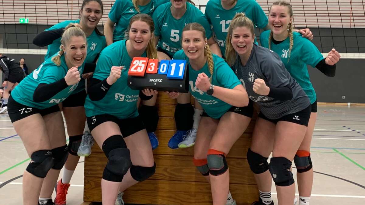 Emden Verbandsligafrauen Der Emder Volleys Mit Matchball Am Kommenden