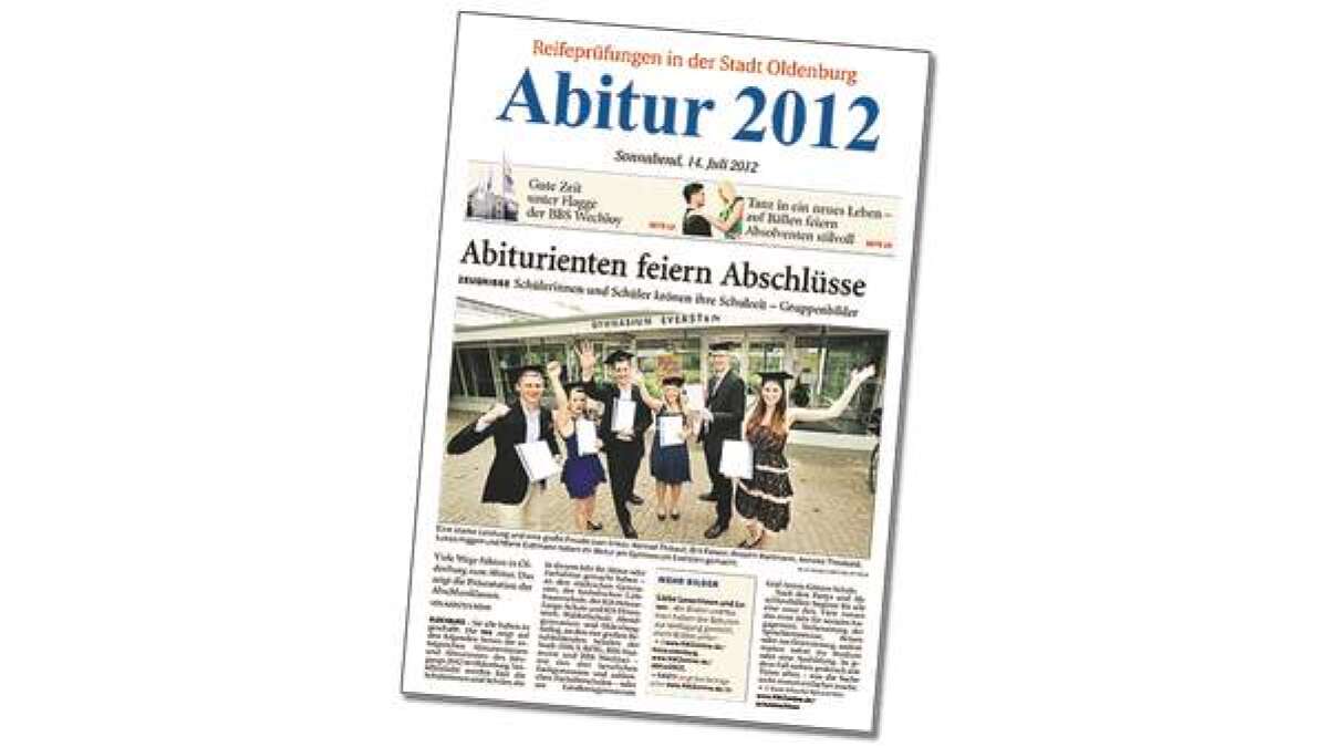 NWZ präsentiert Abiturienten in ExtraBeilage