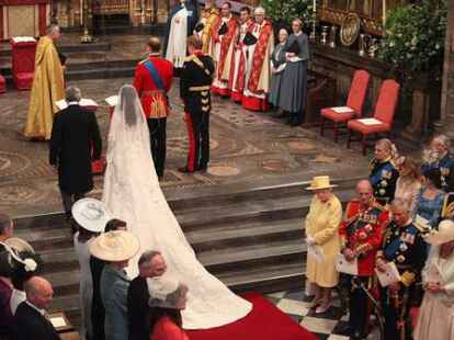 In der Londoner Westminster Abbey haben sich Prinz William und Kate Middleton am Freitag das Ja-Wort gegeben.