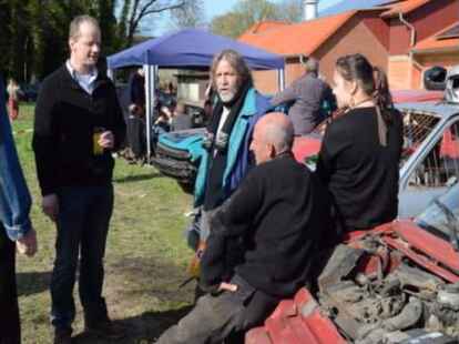 Hoch her ist es beim Stockcar-Rennen in Gro&szlig;enkneten gegangen.