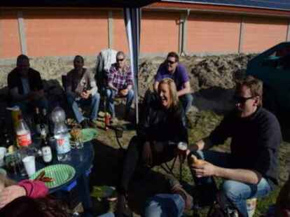 Hoch her ist es beim Stockcar-Rennen in Gro&szlig;enkneten gegangen.