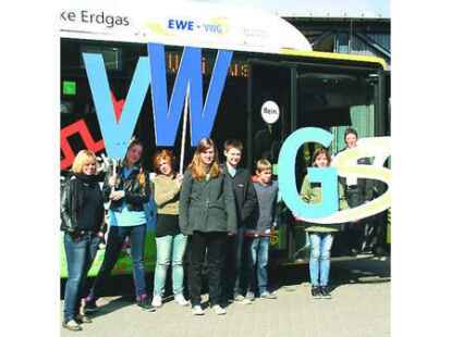 Abgefahren: Sechs Sch&uuml;ler besuchten die VWG. Vom Service-B&uuml;ro am Lappan zum Aufenthaltsraum am ZOB fuhren sie, ganz klar, mit dem Linienbus.