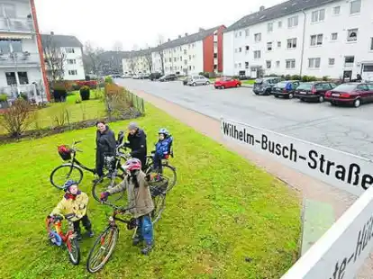 Gespannte Ruhe: In der Siedlung Wilhelm-Busch-Stra&szlig;e