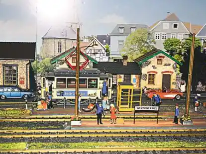 Liebevoll gestaltete Modellbahnanlagen waren in Messehalle 5 zu bewundern.