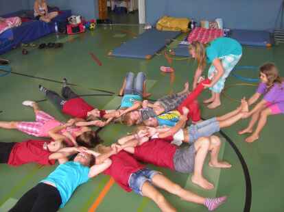 Rundum zufrieden waren die Kinder, die bei der Ferienpassaktion &bdquo;Godensholt bei Nacht&ldquo; mitmachten.