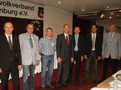 Gastredner auf der Vertreterversammlung des Kreislandvolkverbendes Cloppenburg in Th&uuml;le war der nieders&auml;chsische Landwirtschaftsminister Gerd Lindemann.