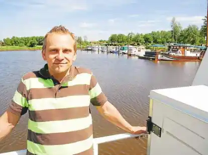 Der Bar&szlig;eler Hafen bedeutet f&uuml;r Tourismusmanager Jens Lindstedt gleicherma&szlig;en Arbeit und Erholung.