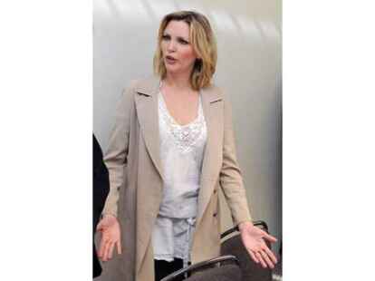 Ex-Model Nadja Auermann steht am Donnerstag im Amtsgericht Tiergarten in Berlin. Der 40-J&auml;hrigen wird in dem Prozess Steuerhinterziehung vorgeworfen.