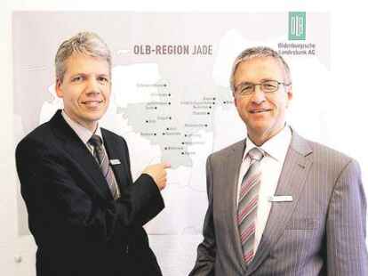 Sehr gutes Ergebnis: Marc Arkenau (links) und Diedrich K&uuml;ck pr&auml;sentierten am Donnerstag die Zahlen.