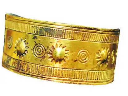 Ein St&uuml;ck aus dem Goldschatz, der in Hannover pr&auml;sentiert wurde.
