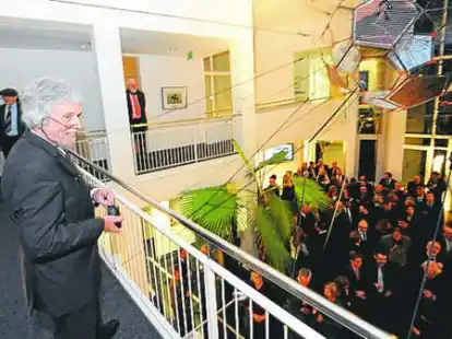 Begr&uuml;&szlig;te die zahlreichen G&auml;ste im Hanse-Wissenschaftskolleg: Prof. Dr. Reto Weiler