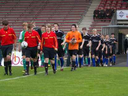 Im Marschwegstadion standen sich die Sch&uuml;ler der HRS Garrel und HRS Edewecht im Finale des Barmer-GEK-Cups gegen&uuml;ber.