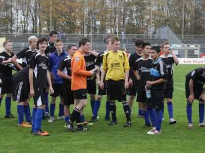 Im Marschwegstadion standen sich die Sch&uuml;ler der HRS Garrel und HRS Edewecht im Finale des Barmer-GEK-Cups gegen&uuml;ber.