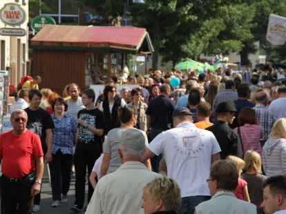 Beim B&uuml;rgerfest herrschte im Huder Ortskern buntes Treiben.
