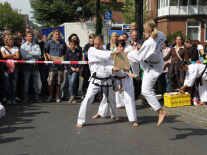 Beim B&uuml;rgerfest herrschte im Huder Ortskern buntes Treiben.