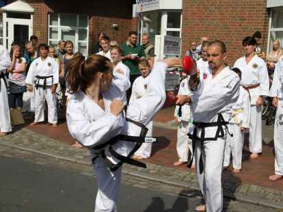Beim B&uuml;rgerfest herrschte im Huder Ortskern buntes Treiben.