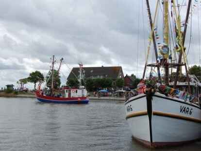 H&ouml;hepunkte der Kutterregatta in Fedderwardersiel waren die G&auml;stefahrten sowie der Besuch des Seenotrettungskreuzers 
