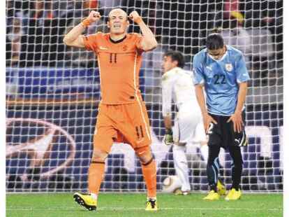 Kann weiter jubeln: St&uuml;rmerstar Arjen Robben