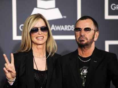 Ex-Beatle Ringo Starr und Frau Barbara Bach BILD: DPA