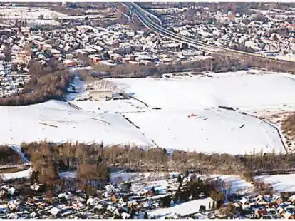 Sieht von oben flacher aus, als er ist: Der dreih&uuml;gelige Berg bietet jede Menge Spa&szlig;.