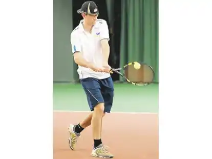 Voll durchgezogen: Neuzugang Michael H&ouml;ppner gewann auch sein zweites Einzel im Trikot des OTeV.