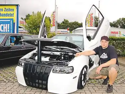 &bdquo;Noch ist es ein reines Showfahrzeug&ldquo;: Sven Roth hat bis heute 30 000 Euro in seinen Polo gesteckt. bild: Wolfgang bednarz