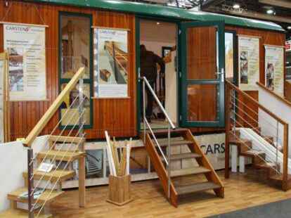 Kompetente Ansprechpartner berieten die Besucher in passender Umgebung bei allen Fragen rund um die Themen Energiesparen, gesundes Wohnen, sinnvolles Bauen und Sanieren.