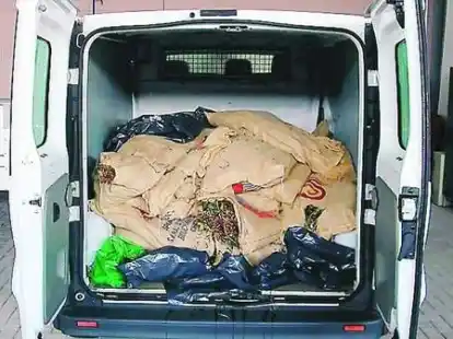 Der Transporter war voll mit Khat.