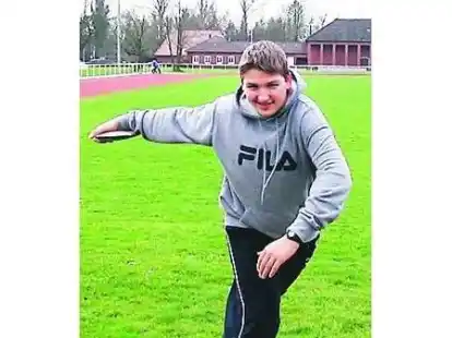 Thore Eilers war im Diskuswurf erfolgreich.