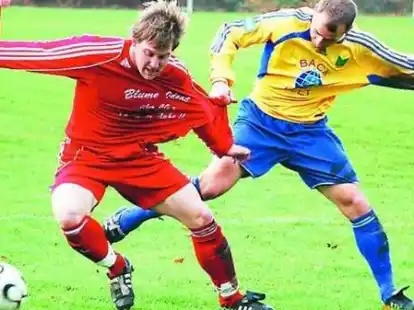 Vollen Einsatz zeigen wird Steffen Bury (rechts) ab sofort als Spielertrainer der BVC-Reserve.