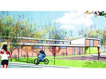 Noch eine Computeranimation: Das neue Fitness- und Gesundheitszentrum der Universit&auml;t.