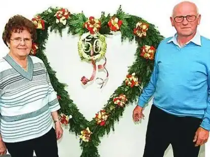 Anneliese und Helmut Schwarting feierten am Freitag ihre Goldene Hochzeit am Fahrener Weg.