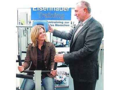 Teilen die Begeisterung f&uuml;r das Krafttraining: Anita R&uuml;he und Detlef Eisenhauer