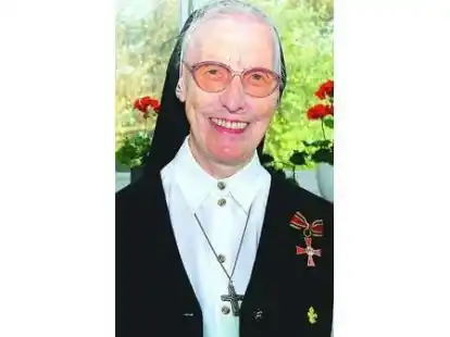 Wurde f&uuml;r ihr Engagement bereits mit dem Bundesverdienstkreuz ausgezeichnet: Schwester Anselma.
