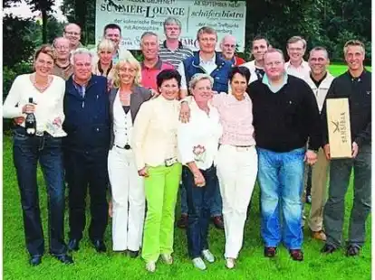 Die Sieger und Platzierten des Qualifikationsturniers beim Golfclub Th&uuml;lsfelder Talsperre.