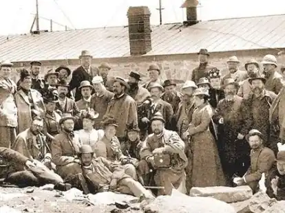 Deutsche auf Reisen: Stangens Party am Pikes Peak in den USA am 8. Juli 1893. BILD: LEIBNITZ-INSTITUT F&Uuml;R L&Auml;NDERKUNDE