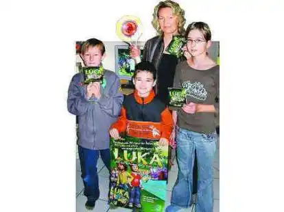 Jendrik (9 ), Mirko (8) und die elfj&auml;hrige Nathalie haben das neue PC-Spiel bereits ausprobiert. Hauptkommissarin Helga Stilke ist von dem p&auml;dagogischen Konzept &uuml;berzeugt und hofft auf fl&auml;chendeckende Verbreitung.