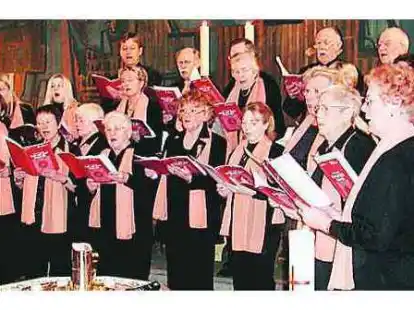 Der Kirchenchor Gro&szlig;enkneten sang unter der Leitung von Lothar Schmincke.