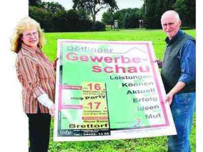 Alles im Griff: Hanna und J&uuml;rgen Hasselberg, die Organisatoren der Gewerbeschau, blicken optimistisch der Veranstaltung im Brettorfer Gewerbegebiet entgegen.