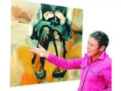 Spannung durch Farbe und au&szlig;ergew&ouml;hnliche, irritierende Perspektiven: Die K&uuml;nstlerin Ulrike Strauch-G&ouml;bel aus Bremen stellt in den R&auml;umen des Nordenhamer Kunstvereins aus.