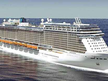 So soll das neue &bdquo;Breakaway Plus&ldquo;-Schiff einmal aussehen.