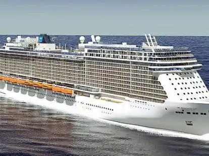 So soll das neue &bdquo;Breakaway Plus&ldquo;-Schiff einmal aussehen.