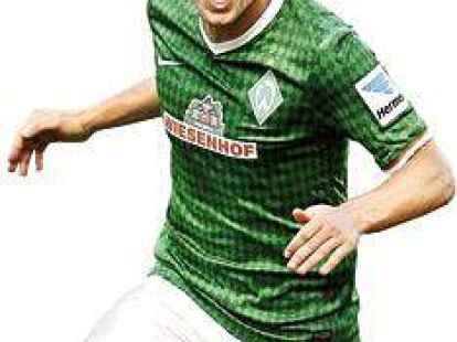 Zlatko Junuzovic bejubelt seinen Treffer zum 1:0 f&uuml;r Werder. Zuletzt hatten die Bremer am 9. Februar ein Bundesligaspiel gewonnen.