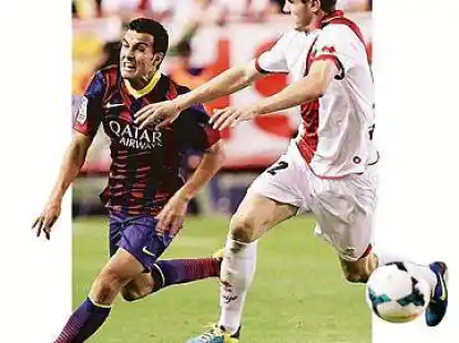 Pfeilschnell:  Dreifach-Torsch&uuml;tze Pedro (links) war selbst mit unfairen Mitteln von den Gegnern kaum zu halten.