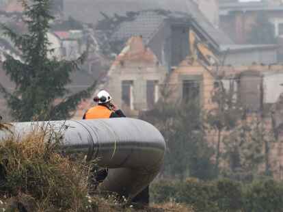 Die Explosion einer Pipeline im Westen von Polen richtete schweren Schaden an.