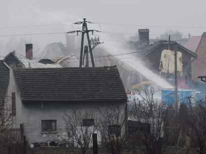Die Explosion einer Pipeline im Westen von Polen richtete schweren Schaden an.