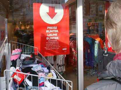 Laden weg, Laune runter:&emsp;Zum  Jahresende schlie&szlig;t  die NKD-Filiale an der Westerstra&szlig;e in  Wildeshausen. Erst am Nikolaustag 2012 war die Filiale er&ouml;ffnet worden.