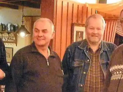 <p>Die besten Skatspieler: Wilhelm Berding (von links), Gustav Buschmann, Heiko Langhop und Vorsitzender Dieter Br&uuml;ning.</p>